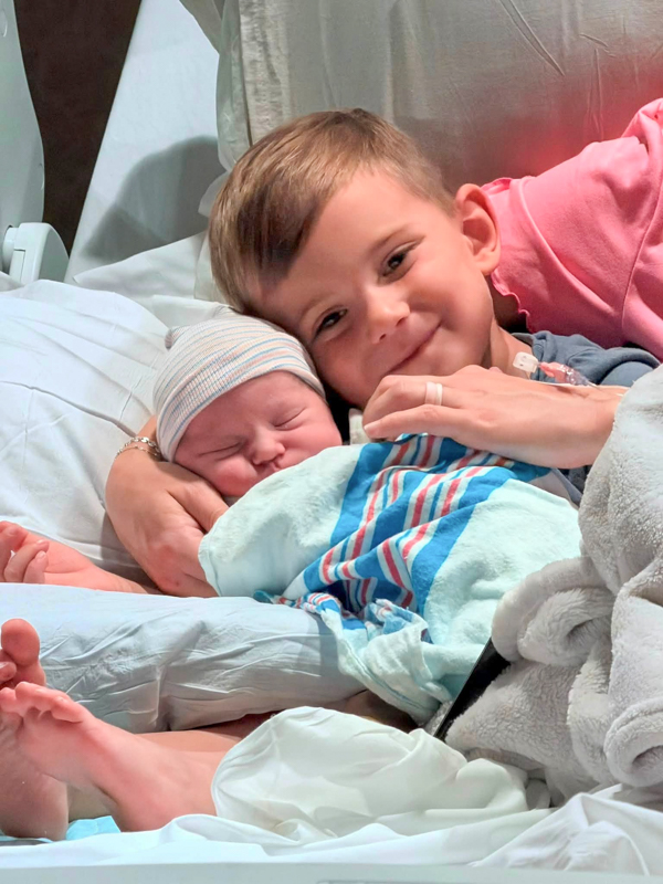 Josie Alvis with big brother, Jack