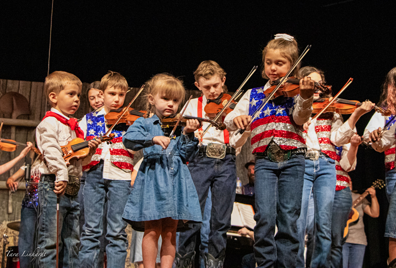 The wondeful Junior Jammer program showcase at the 2026 National Oldtime Fiddlers' Contest & Festival - photo © Tara Linhardt