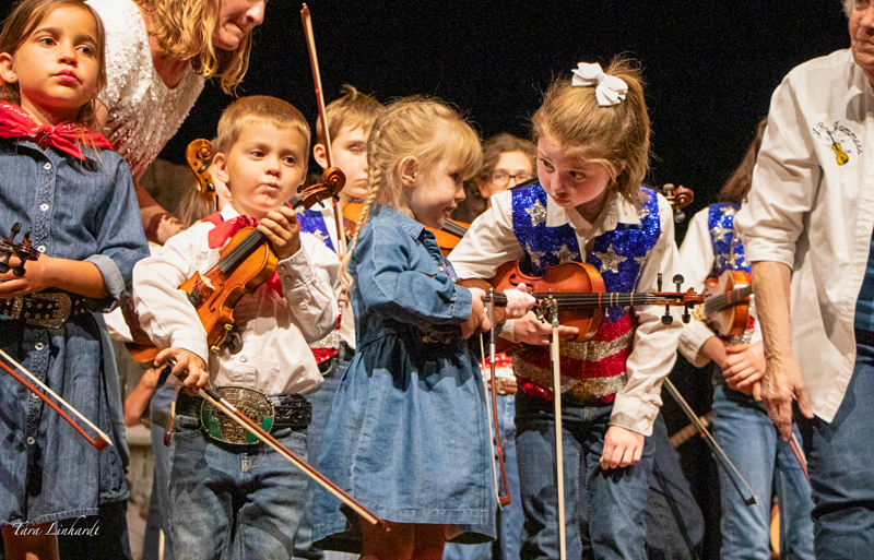The wondeful Junior Jammer program showcase at the 2026 National Oldtime Fiddlers' Contest & Festival - photo © Tara Linhardt