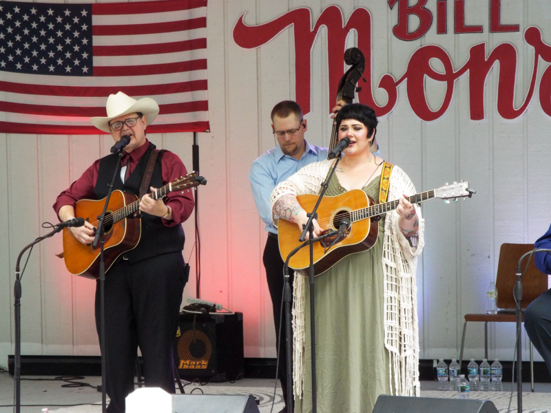 Junior Sisk and Heather Berry Mabe at the Bill Monroe Bluegrass Festival - photo © Jack E. Harden