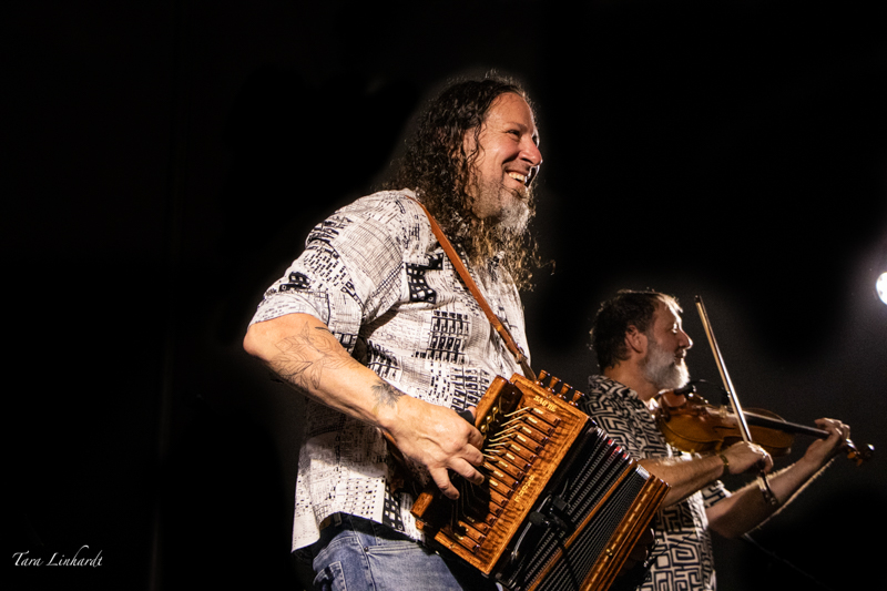 Rejean Brunet with Le Vent Du Nord at the 2026 Grey Fox Bluegrass Festival - photo © Tara Linhardt