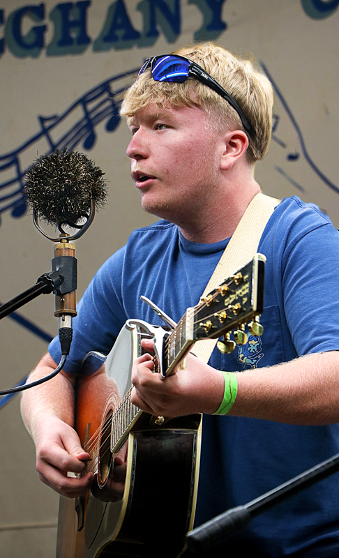 Levi Head at the 2026 Alleghany County Fiddlers' Convention - photo © G. Nicholas Hancock