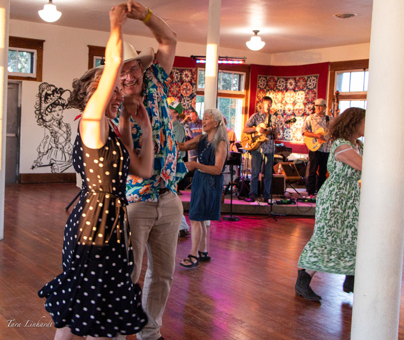 Live band and dancing is part of the pre-contest festivities at the 2026 National Oldtime Fiddlers' Contest & Festival - photo © Tara Linhardt
