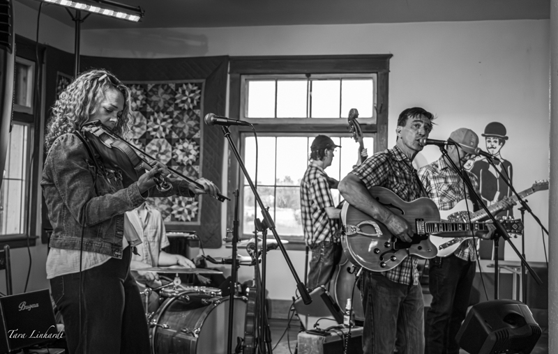 Live band called The Country Club for the Dance is part of the pre-contest festivities at the 2026 National Oldtime Fiddlers' Contest & Festival - photo © Tara Linhardt