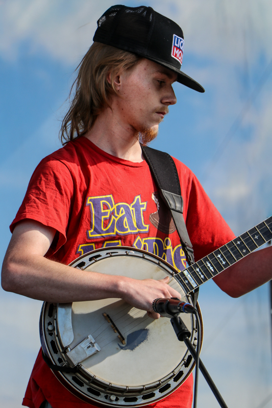 Logan Thompson in Adult Clawhammer Banjo competition at the 2026 Abingdon Fiddlers' Convention - photo © G. Nicholas Hancock