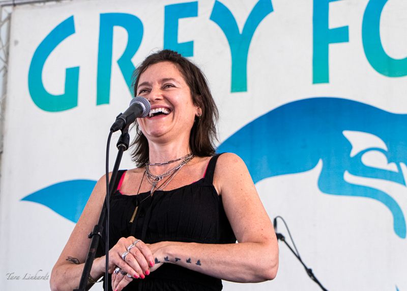 Louise Holden with I Draw Slow at the 2026 Grey Fox Bluegrass Festival - photo © Tara Linhardt