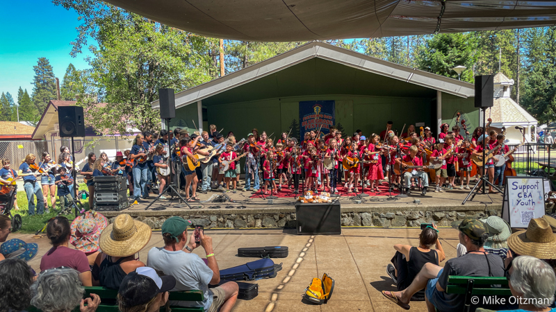 Youth Academy on stage at the 2026 CBA Father's Day Bluegrass Festival - photo © Mike Oitzman