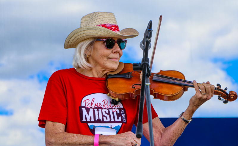 Old-time Fiddle competitor at the 2026 Abingdon Fiddlers' Convention - photo © G. Nicholas Hancock
