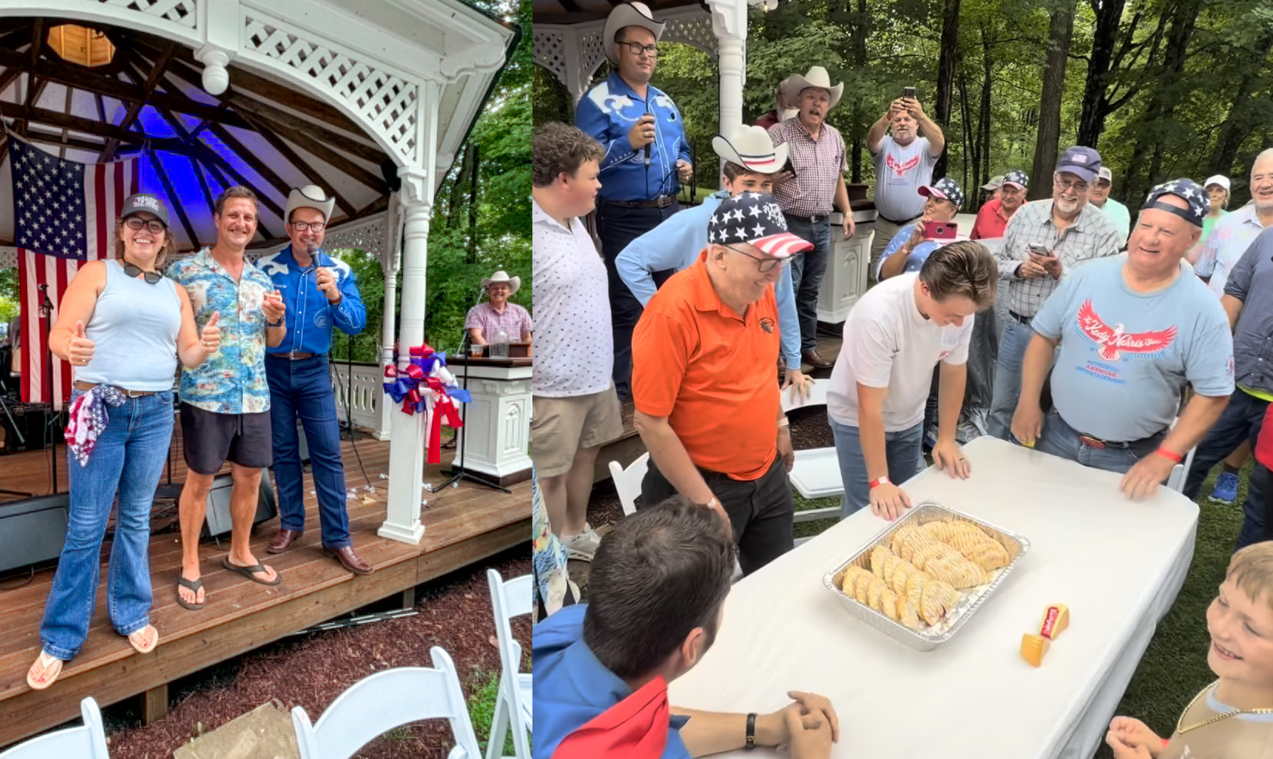 The Kody Norris Show's Backyard Breakdown pie eating contest