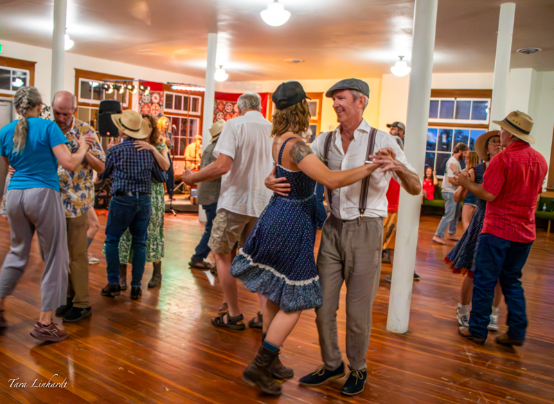 Live band and dancing is part of the pre-contest festivities at the 2026 National Oldtime Fiddlers' Contest & Festival - photo © Tara Linhardt
