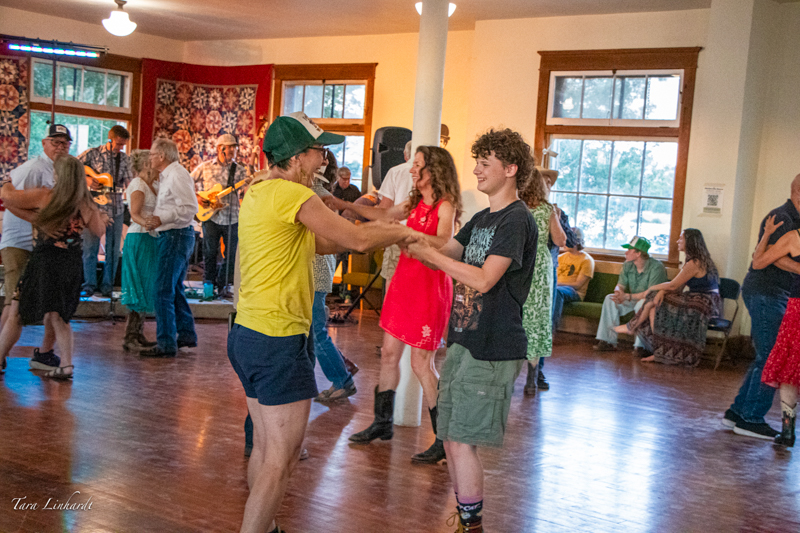 Live band and dancing is part of the pre-contest festivities at the 2026 National Oldtime Fiddlers' Contest & Festival - photo © Tara Linhardt