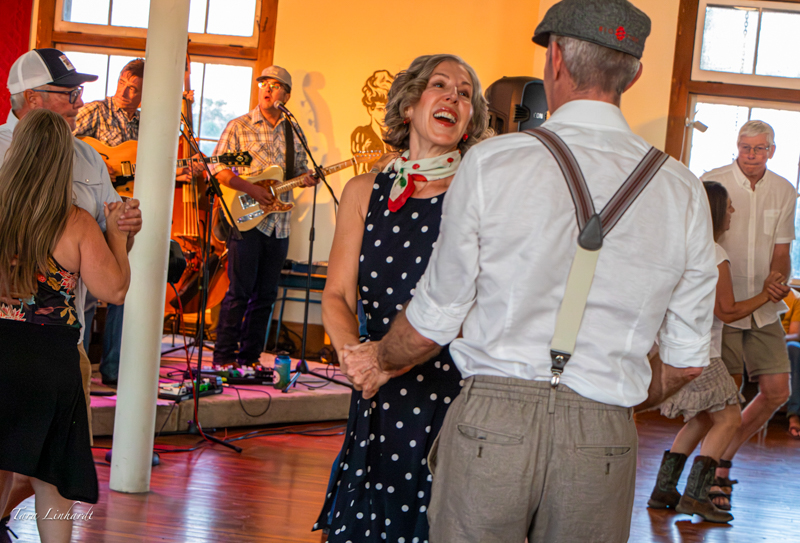 Live band and dancing is part of the pre-contest festivities at the 2026 National Oldtime Fiddlers' Contest & Festival - photo © Tara Linhardt