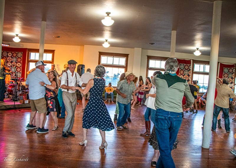 Live band and dancing is part of the pre-contest festivities at the 2026 National Oldtime Fiddlers' Contest & Festival - photo © Tara Linhardt