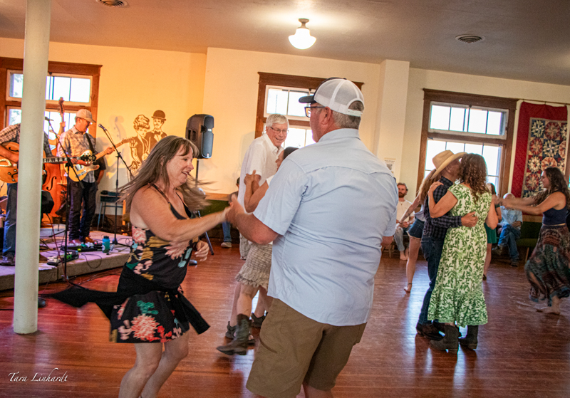 Live band and dancing is part of the pre-contest festivities at the 2026 National Oldtime Fiddlers' Contest & Festival - photo © Tara Linhardt