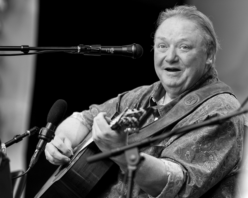 Uwe Kruger with The Kruger Brothers at RockyGrass 2026 - photo © Tom Dunning