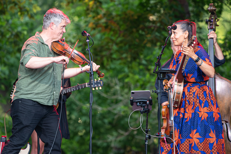 Rhiannon Giddens & The Old Time Revue at RockyGrass 2026 - photo © Tom Dunning