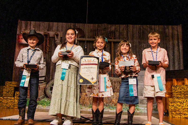 Small Fry Contest winners at the 2026 National Oldtime Fiddlers' Contest & Festival - photo © Tara Linhardt