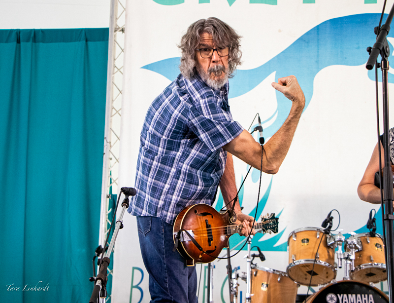Brent Truitt with The Steeldrivers at the 2026 Grey Fox Bluegrass Festival - photo © Tara Linhardt