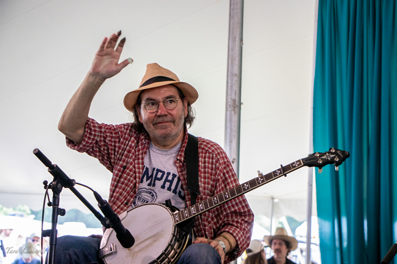 Richard Bailey with The Steeldrivers at the 2026 Grey Fox Bluegrass Festival - photo © Tara Linhardt