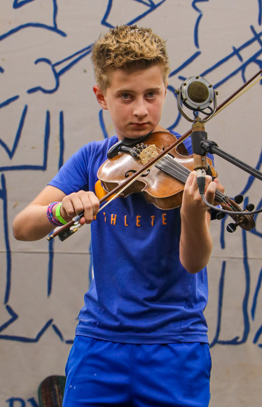 Sterling Hollifield at the 2026 Alleghany County Fiddlers' Convention - photo © G. Nicholas Hancock