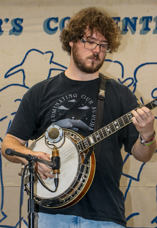 Stewart Werner III at the 2026 Alleghany County Fiddlers' Convention - photo © G. Nicholas Hancock