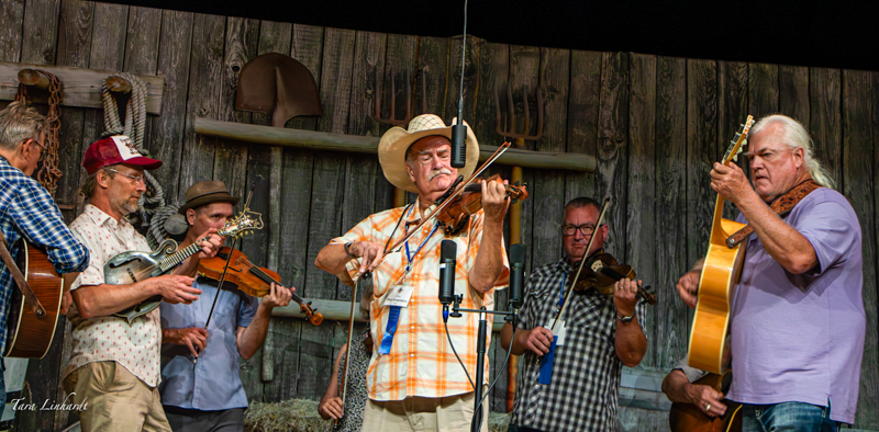 Stickerville Stompers showcase at the 2026 National Oldtime Fiddlers' Contest & Festival - photo © Tara Linhardt