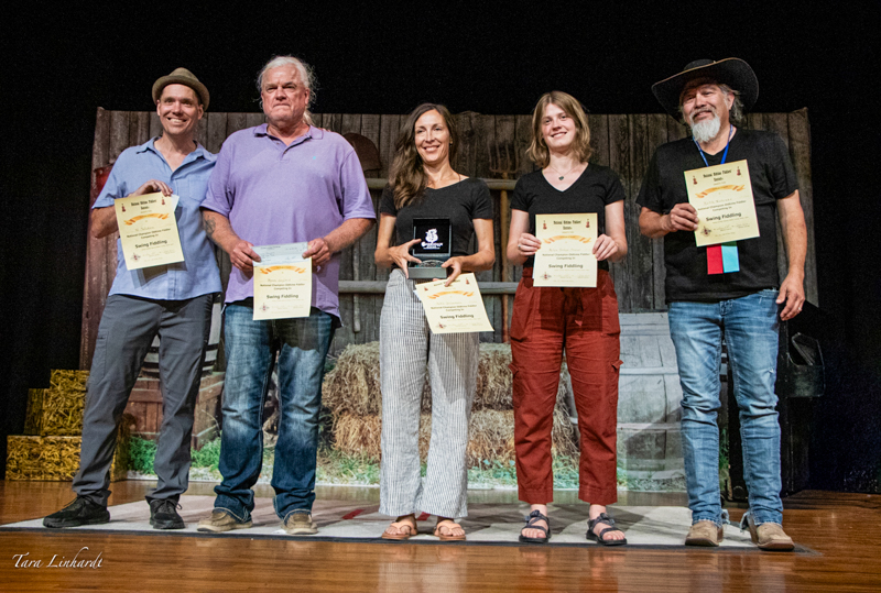 Swing Contest winners at the 2026 National Oldtime Fiddlers' Contest & Festival - photo © Tara Linhardt