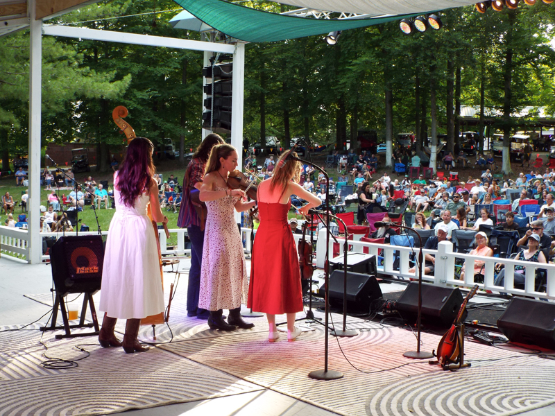 Burnett Sisters Band at the 2026 Bill Monroe Bluegrass Festival - photo © Jack E. Harden