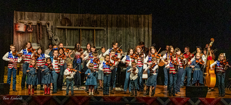 The wondeful Junior Jammer program showcase at the 2026 National Oldtime Fiddlers' Contest & Festival - photo © Tara Linhardt