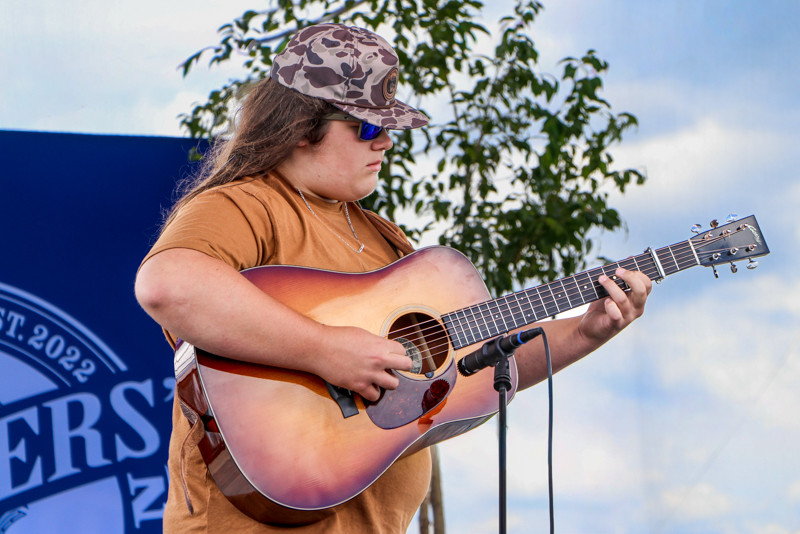 Truett Wagner in Youth Guitar competition at the 2026 Abingdon Fiddlers' Convention - photo © G. Nicholas Hancock