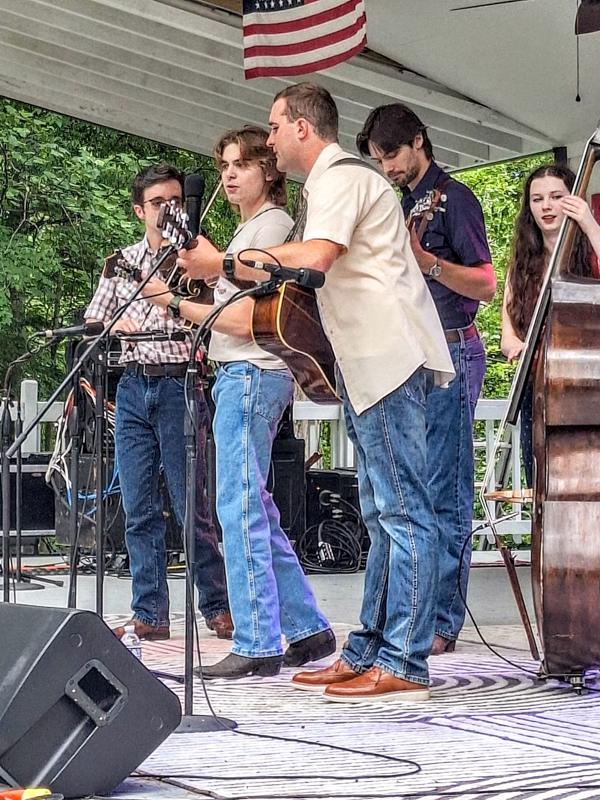 Wyatt Ellis Band at the 2026 Bill Monroe Bluegrass Festival - photo © Jack E. Harden