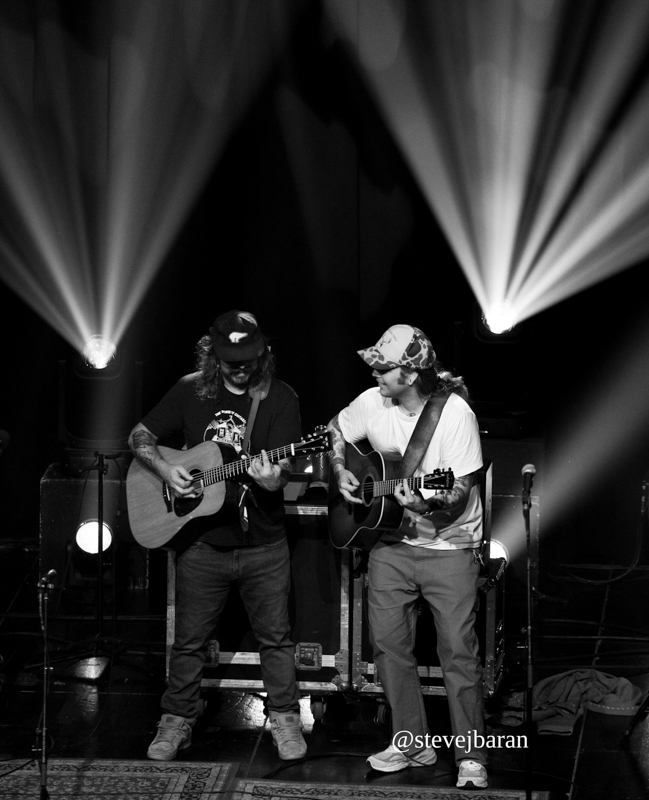 Dave Bruzza and Billy Strings  with Greensky Bluegrass at the Ionia Freak Fair - photo © Steve Baran