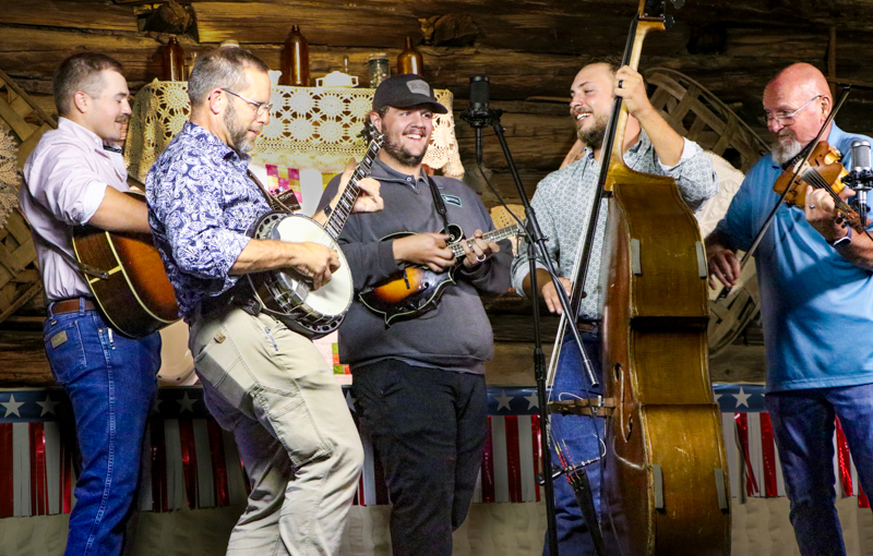 Ben & Eric Marshall with guest Austin Tate at the 2026 Nunn Brothers Bluegrass Music Festival - photo © G. Nicholas Hancock