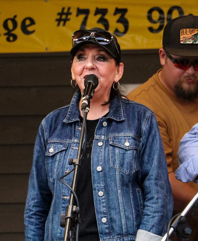 Beverly Horton with Coyote Ugly at the 2026 Old Fiddlers’ Convention – photo © G. Nicholas Hancock