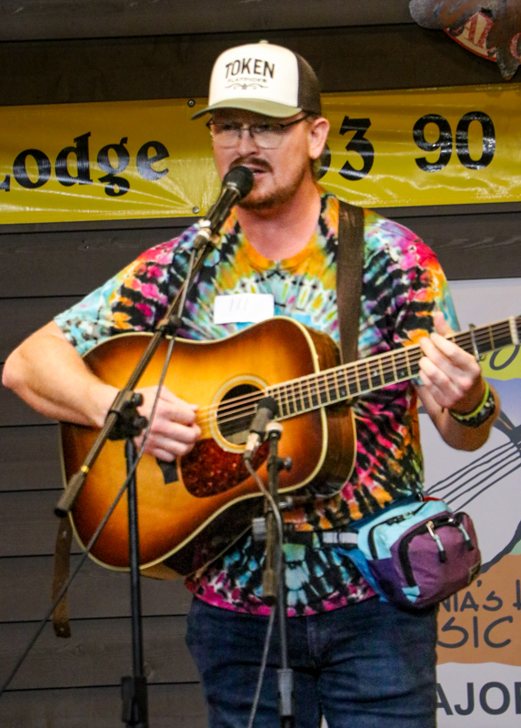 Brad Brackfield with Spare Parts Bluegrass at the 2026 Old Fiddlers’ Convention – photo © G. Nicholas Hancock