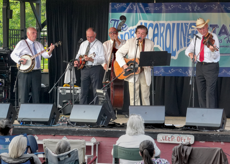 Larry Sparks & The Lonesome Ramblers at the 2026 North Carolina State Bluegrass Festival in Cherokee - photo © Jeff Lahr