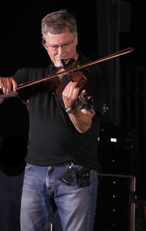 Mike Hartgrove with Lonesome River Band at the 2026 North Carolina State Bluegrass Festival in Cherokee - photo © Jeff Lahr