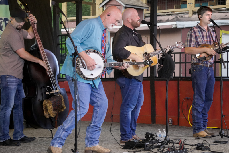 Lonesome River Band at the 2026 North Carolina State Bluegrass Festival in Cherokee - photo © Jeff Lahr