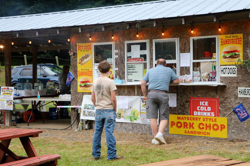 Concession stand at the 2026 Nunn Brother Bluegrass Festival - photo © G. Nicholas Hancock