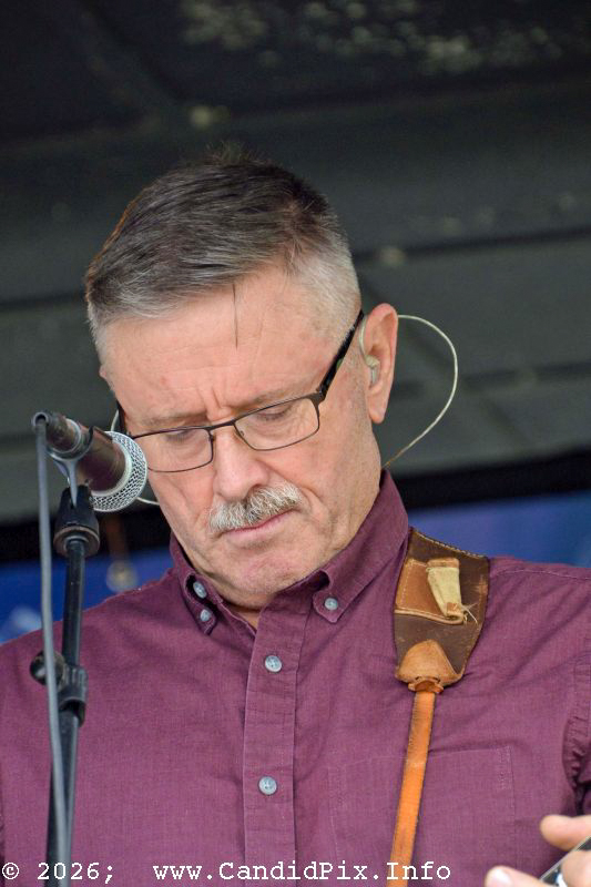 Jay Adams with The Churchmen at the 2026 North Carolina State Bluegrass Festival - photo © Bill Warren