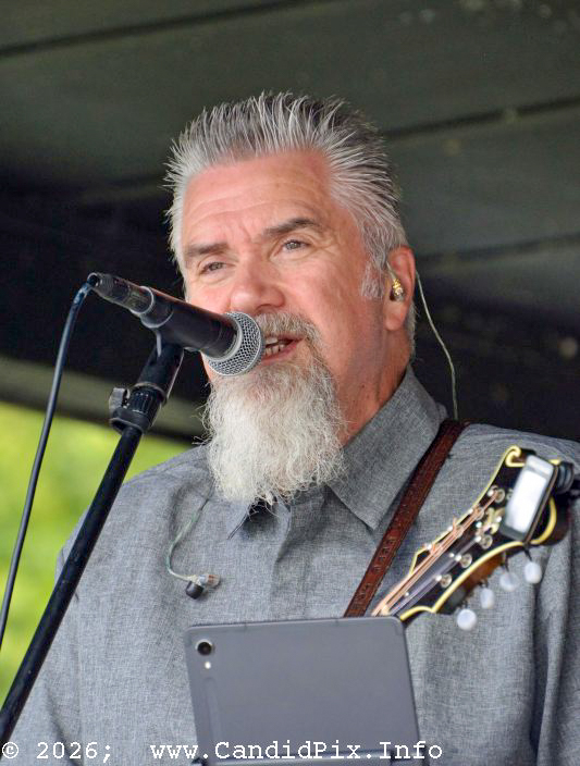 Greg Jones with The Churchmen at the 2026 North Carolina State Bluegrass Festival - photo © Bill Warren