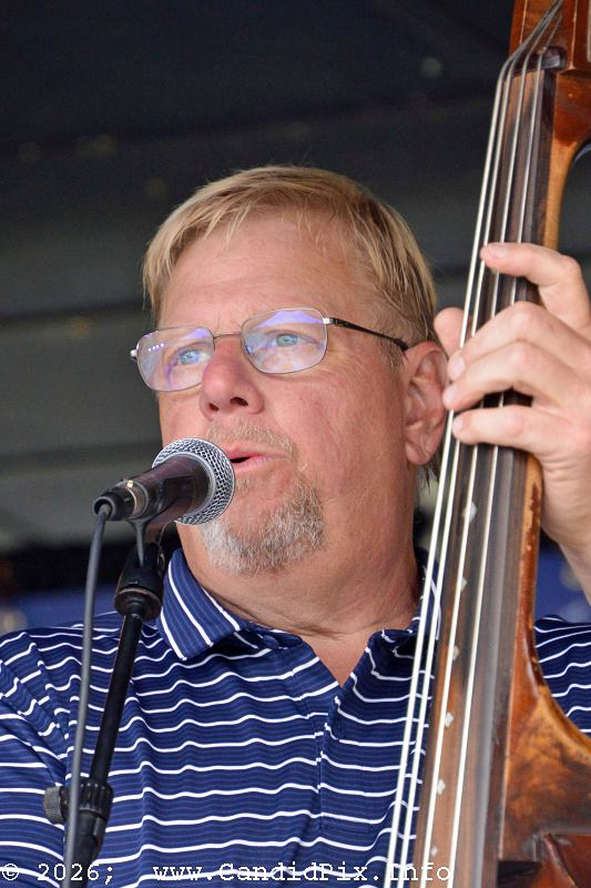Keith Clark with The Churchmen at the 2026 North Carolina State Bluegrass Festival - photo © Bill Warren
