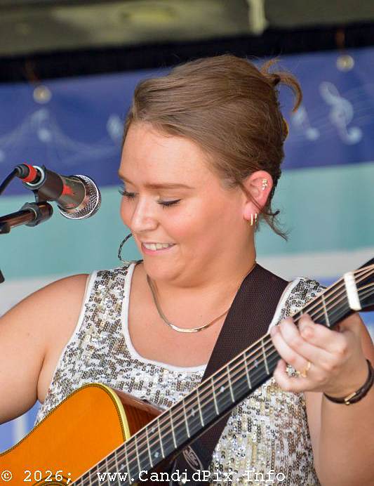 Molly Yates with The Little Roy & Lizzy Show at the 2026 North Carolina State Bluegrass Festival - photo © Bill Warren