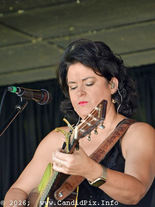 Lizzy Long with The Little Roy & Lizzy Show at the 2026 North Carolina State Bluegrass Festival - photo © Bill Warren