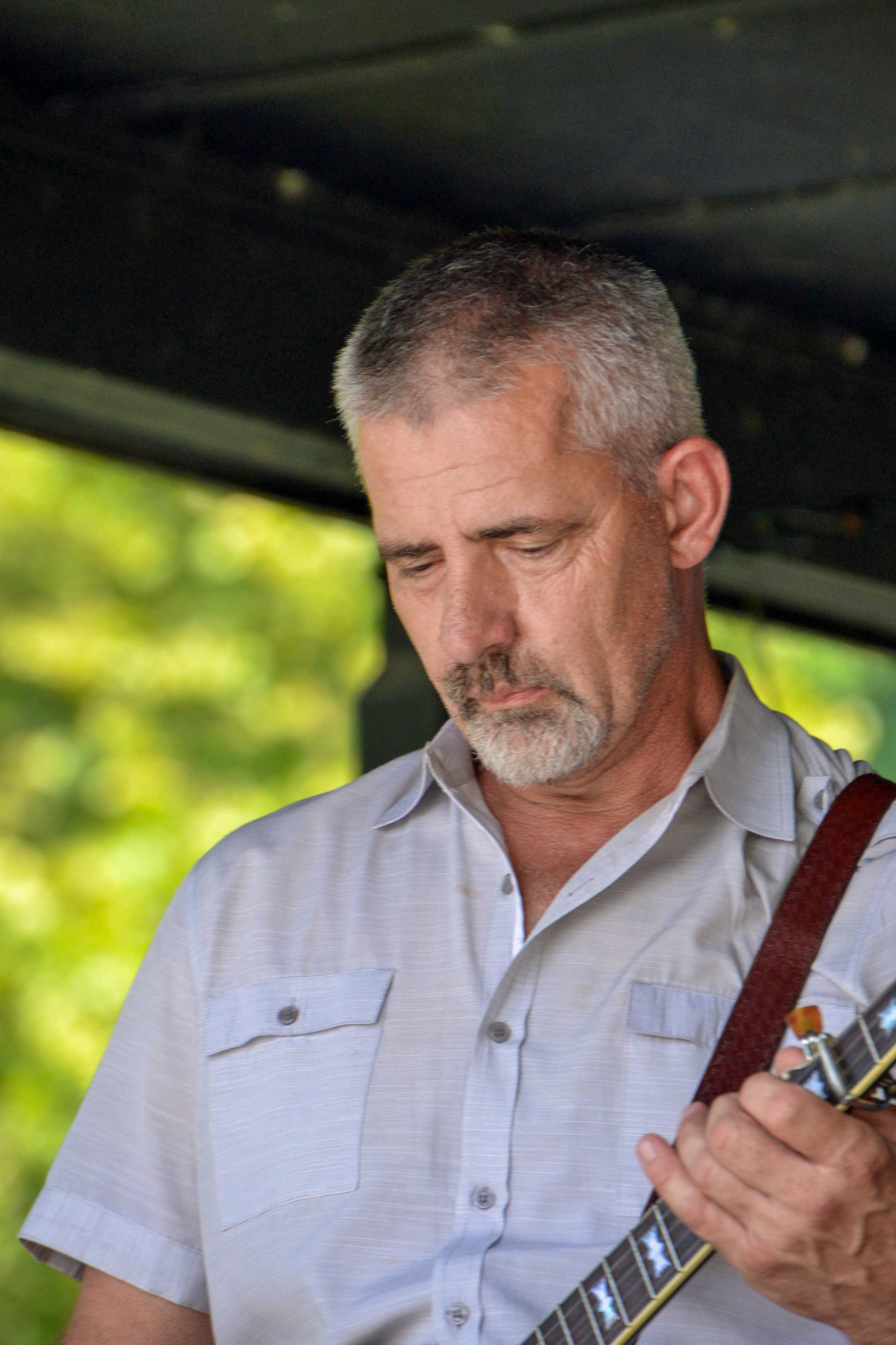 Greg Stewart with Catahoula Drive at the 2026 North Carolina State Bluegrass Festival - photo © Bill Warren