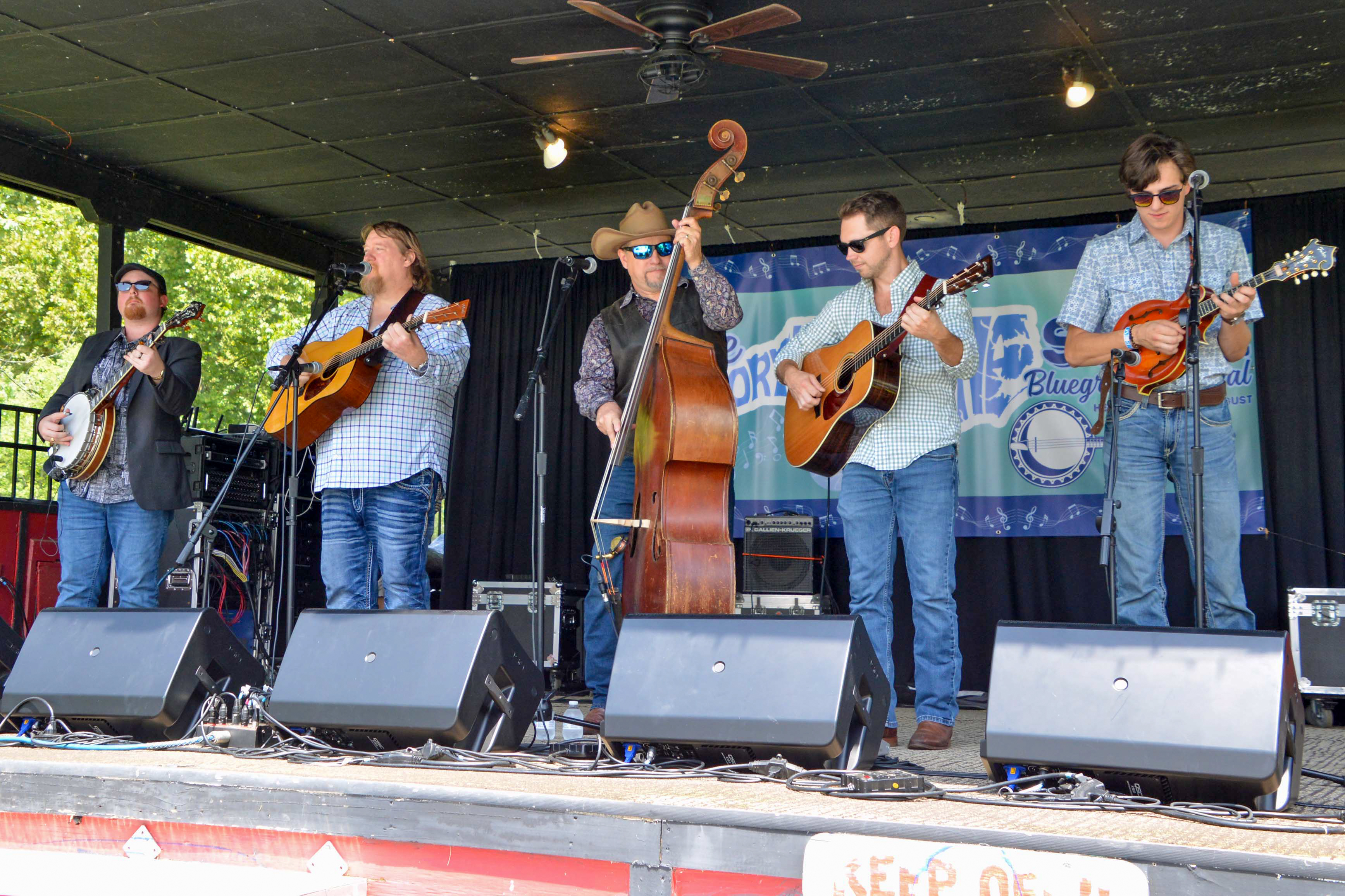 Edgar Loudermilk Band at the 2026 North Carolina State Bluegrass Festival - photo © Bill Warren