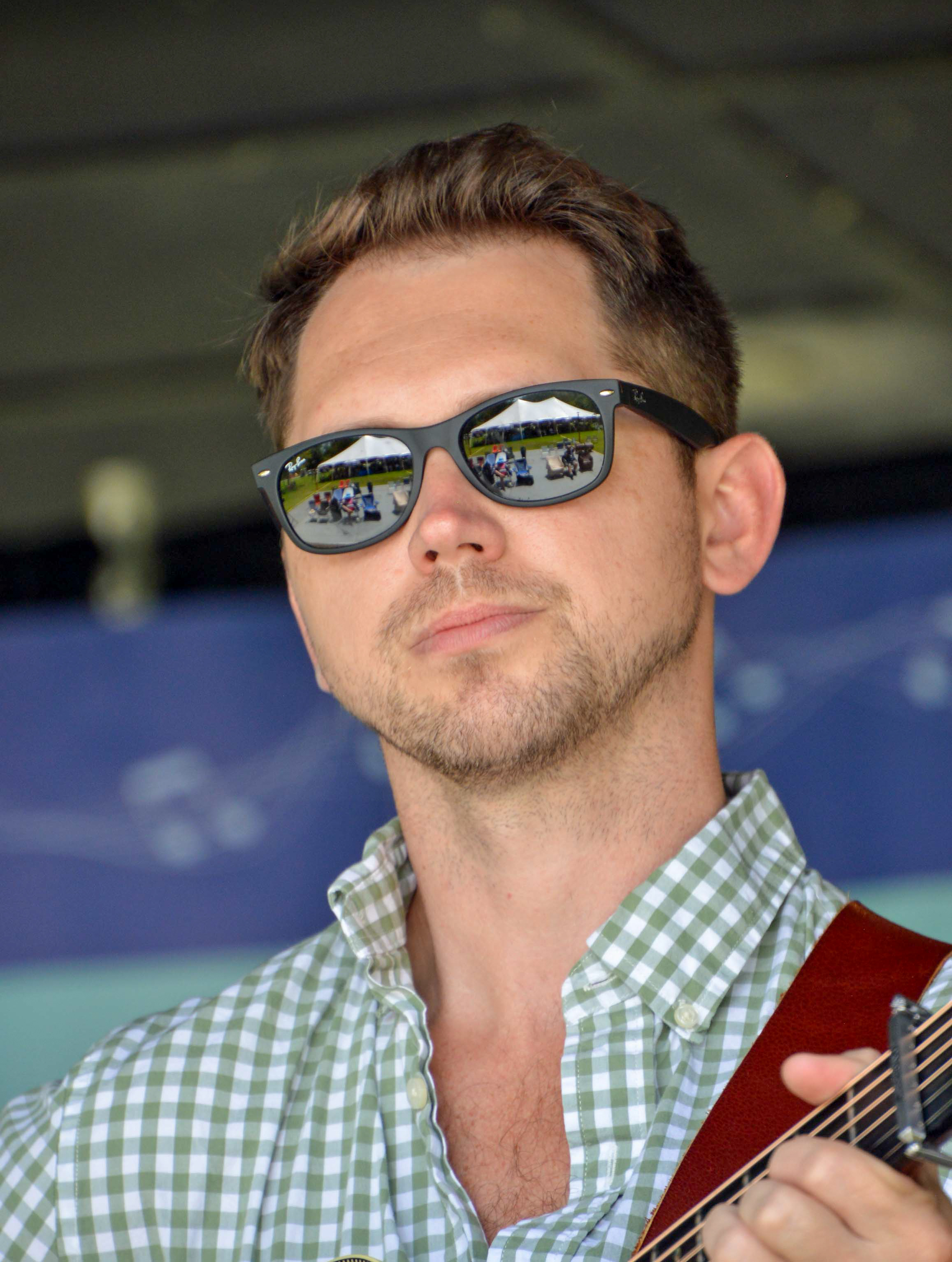 Clint Coker with Edgar Loudermilk Band at the 2026 North Carolina State Bluegrass Festival - photo © Bill Warren