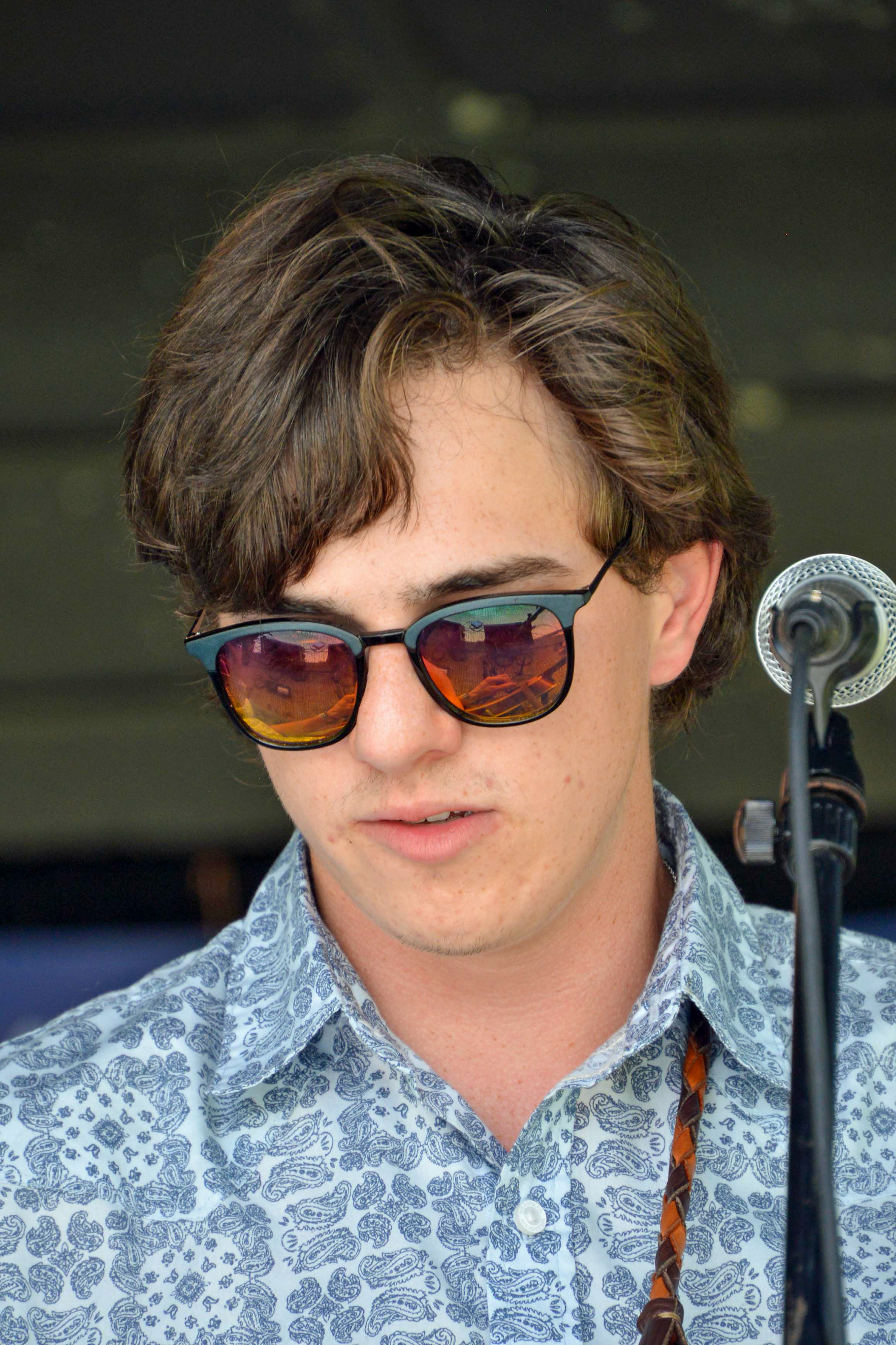 Bryce Griffin with Edgar Loudermilk Band at the 2026 North Carolina State Bluegrass Festival - photo © Bill Warren