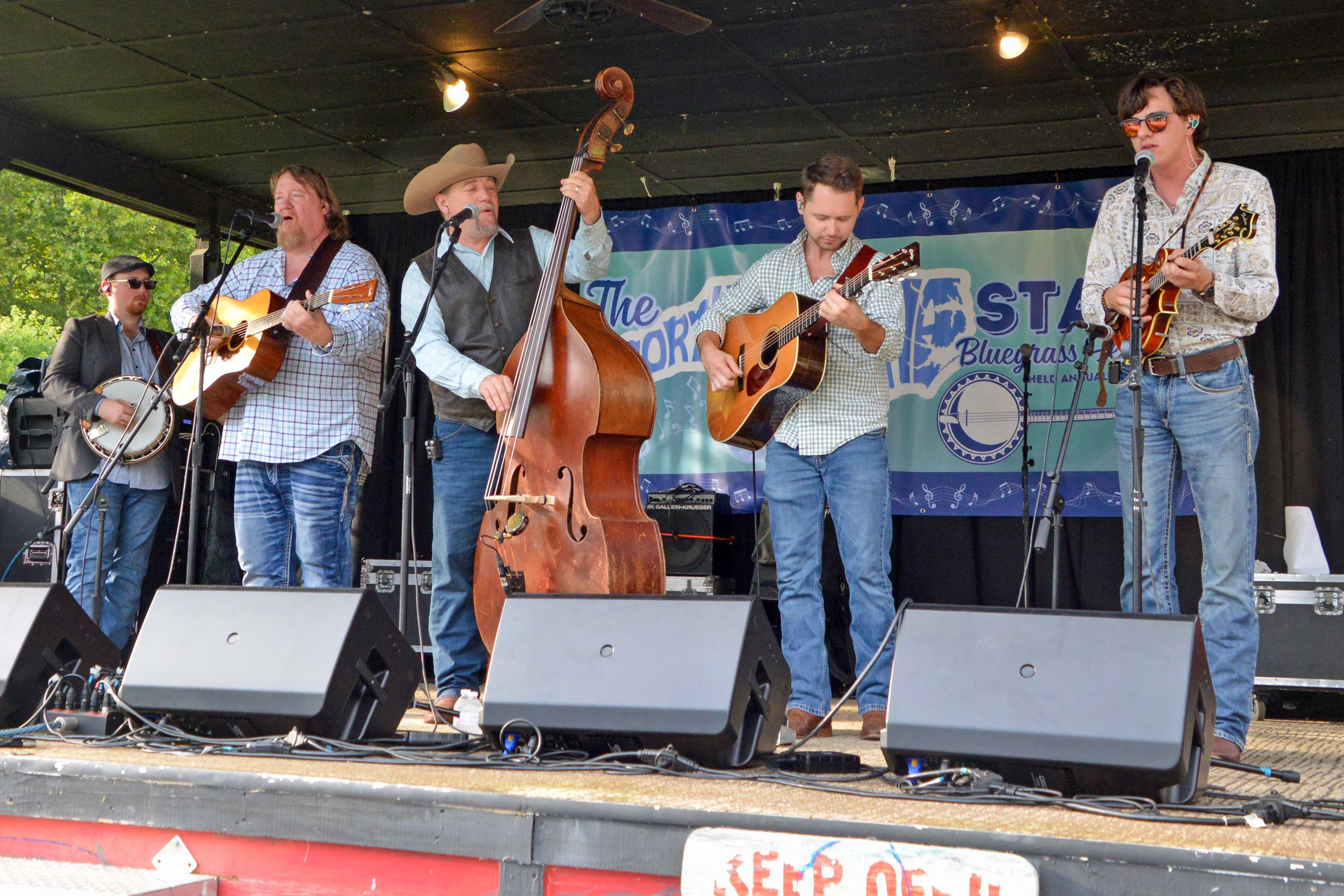 Edgar Loudermilk Band at the 2026 North Carolina State Bluegrass Festival - photo © Bill Warren