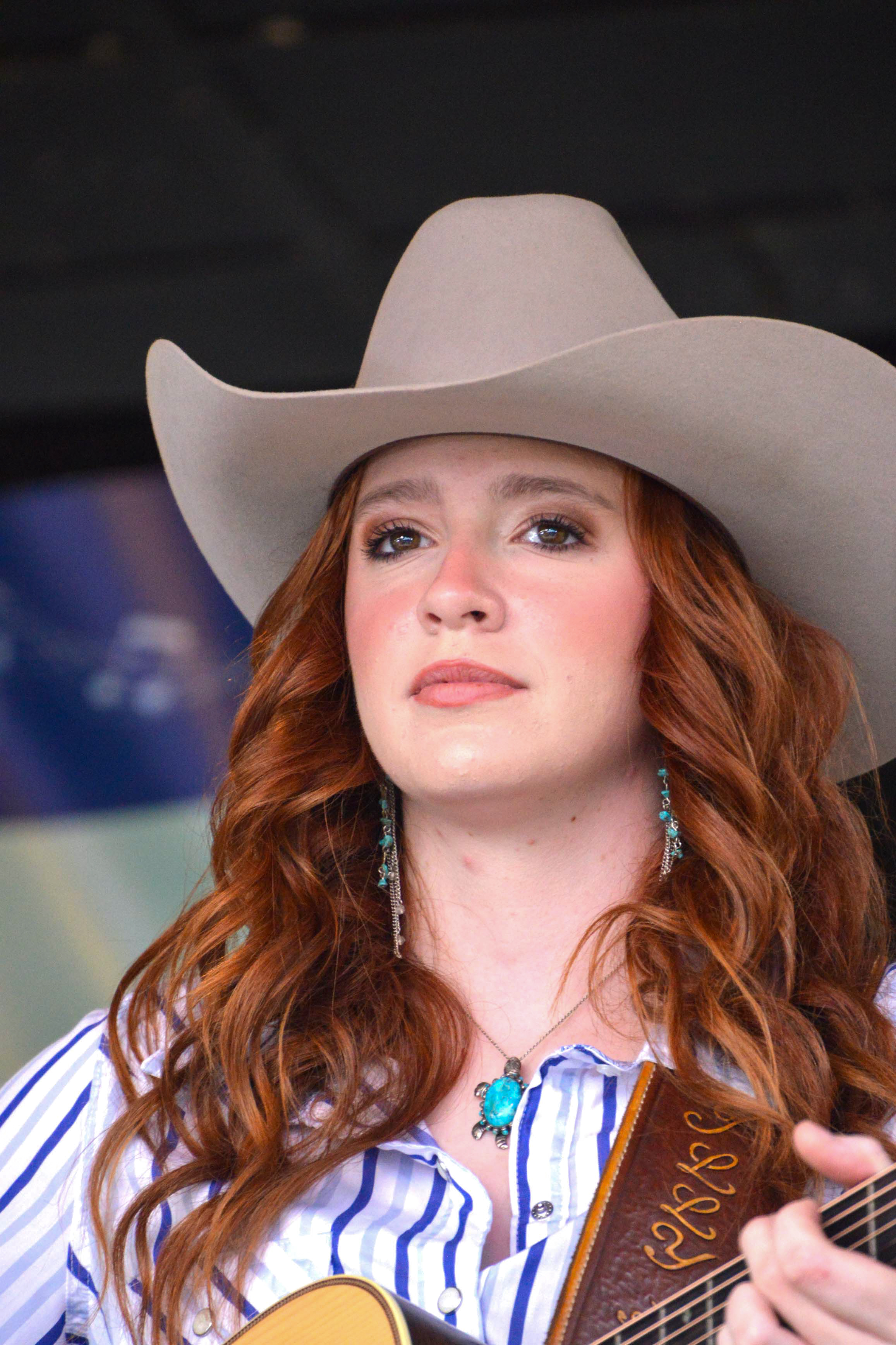 Lilly Anne Svrlinga with Country Grass at the 2026 North Carolina State Bluegrass Festival - photo © Bill Warren